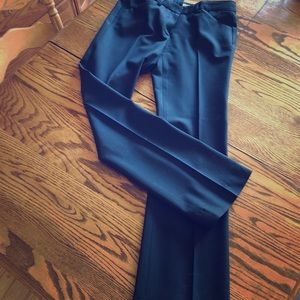 Theory black wool slacks